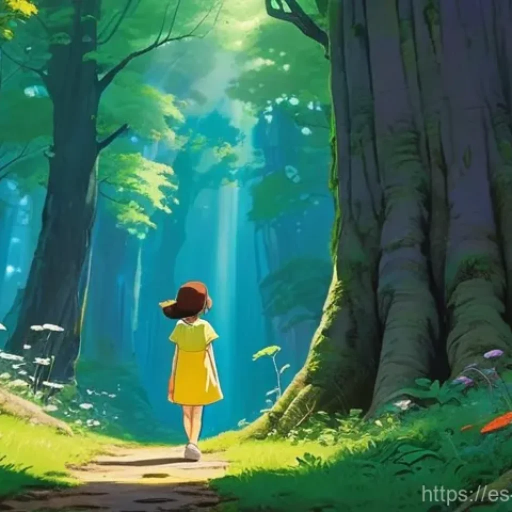 일본 유명인 하야오 미야자키 - **Prompt 1: "A young girl with short, brown hair, wearing a simple, modest yellow dress over white s...